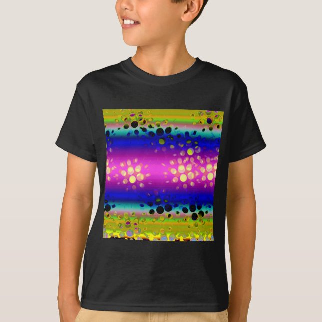 T-shirt Motif Abstrait coloré (Devant)