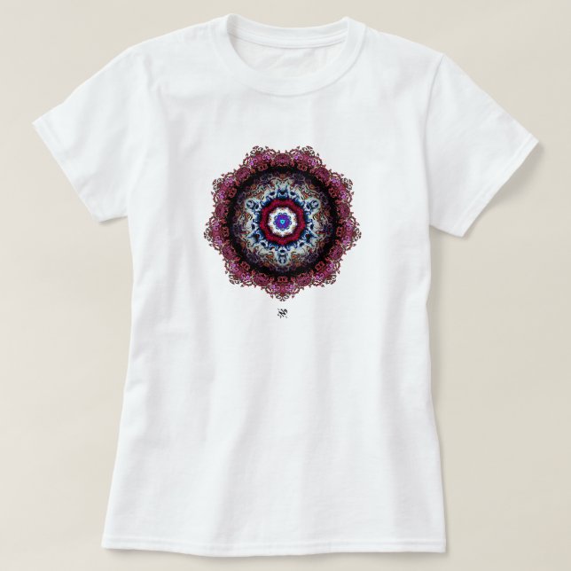 T-shirt Motif abstrait coloré (oeil alien) (Design devant)