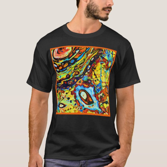 T-shirt Motif Abstrait Époustouflant (Devant)