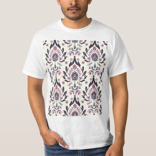 T-shirt Motif Abstrait foncé (Devant)