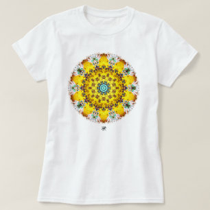 T-shirt Motif abstrait psychédélique coloré