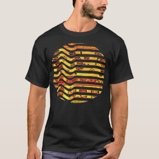 T-shirt Motif africain à l'intérieur du Cercle Abstrait Hi