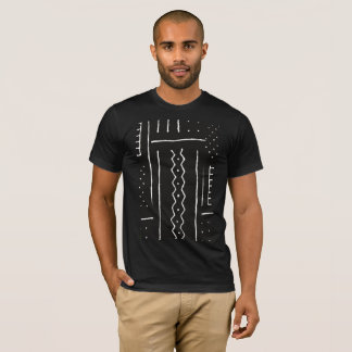 T-shirt Motif africain en tissu boueux