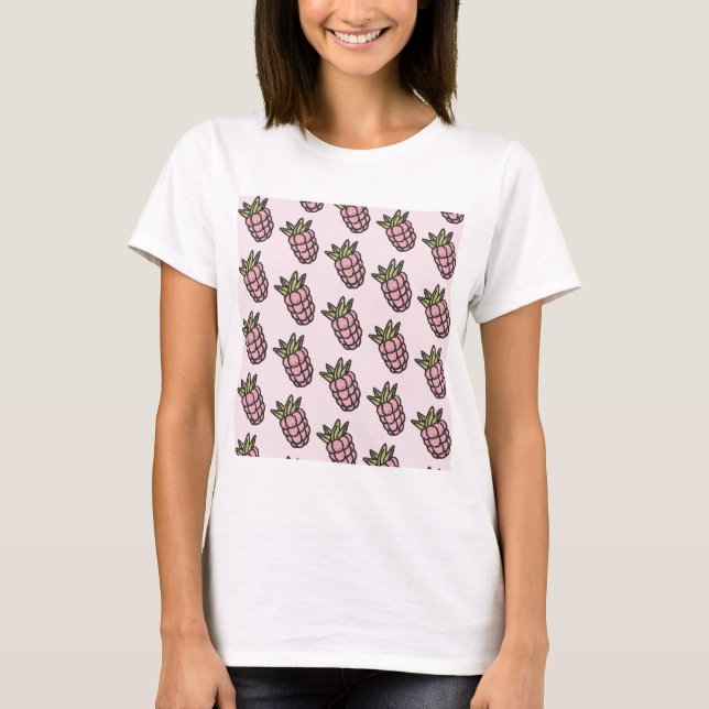 T-shirt Motif Ananas Y2K Rétro Funky (Devant)