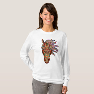 T-shirt motif animal de fractale géométrique d'esprit de