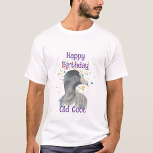 T-shirt Motif animal de nouveauté amusant de vieux foulque