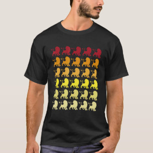T-shirt Motif animal Lion Retro