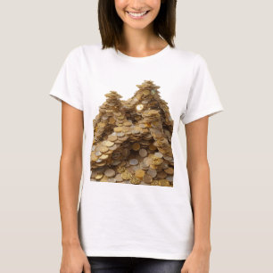 T-shirt Motif artistique ART ABSTRAIT Argent dynamique