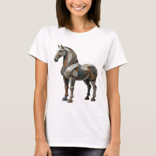 T-shirt Motif artistique ART ABSTRAIT Argent frais