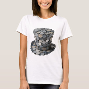 T-shirt Motif artistique CHAPEAU D'ARGENT élégant