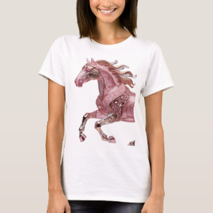 T-shirt Motif artistique d'art abstrait argenté ludique v2
