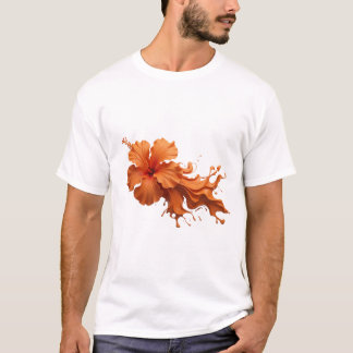 T-shirt Motif artistique FLEUR ABSTRAITE 1 accrocheur