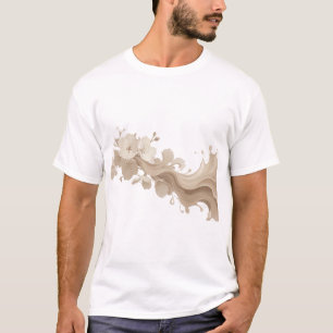 T-shirt Motif Artistique FLEUR ABSTRAITE Dynamique