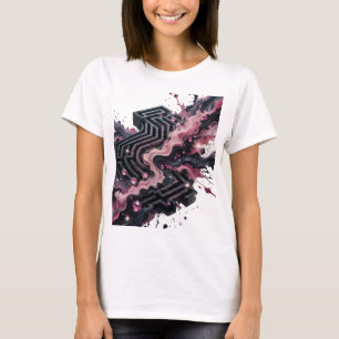 T-shirt Motif artistique Gris ART ABSTRAIT