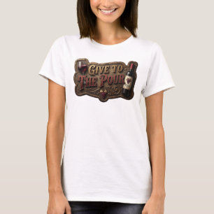 T-shirt Motif Artistique Or Stylé DONNEZ AU VERSAGE