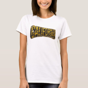 T-shirt Motif Artistique Orange Frais CALIFORNIE