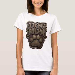 T-shirt Motif artistique Witty Gold MAMAN CHIEN