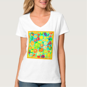 T-shirt Motif aux fruits colorés. Commandez dès maintenant