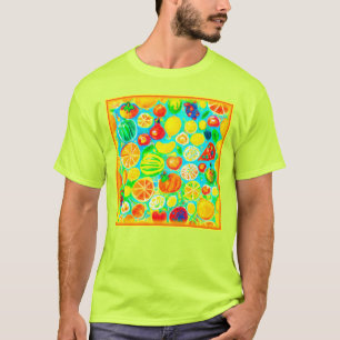 T-shirt Motif aux fruits colorés. Commandez dès maintenant