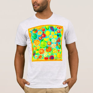T-shirt Motif aux fruits colorés. Commandez dès maintenant