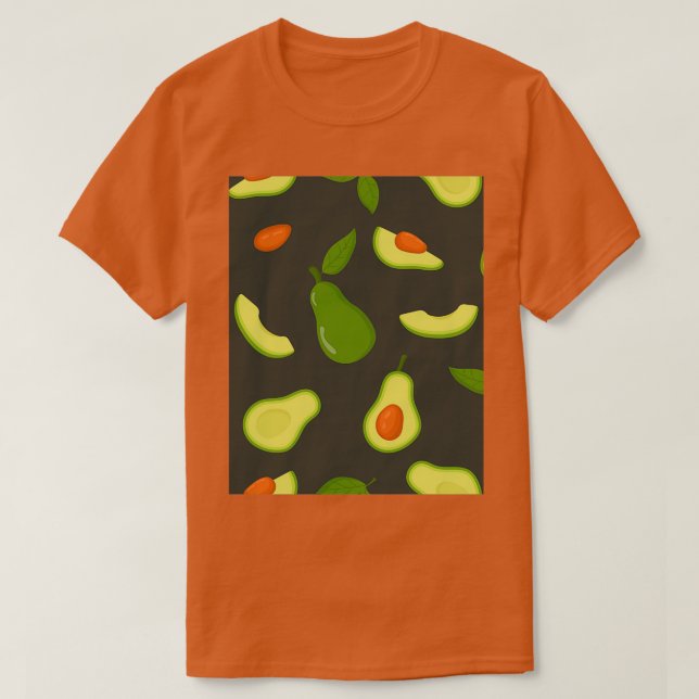 T-shirt Motif Avocado vert foncé (Design devant)