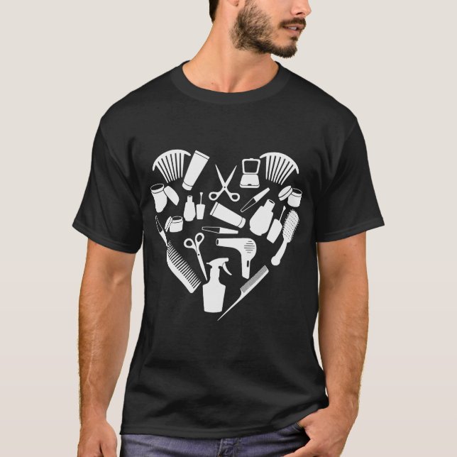 T-shirt Motif barbier (Devant)