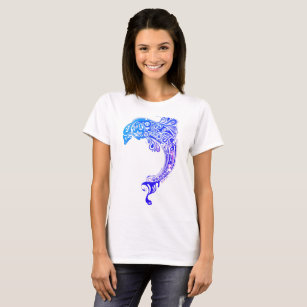 T-shirt Motif bleu dauphin