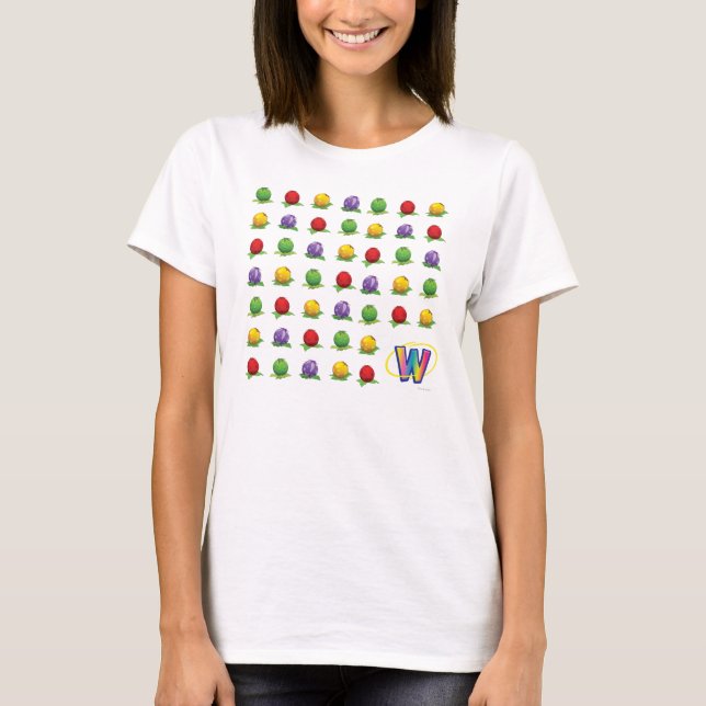 T-shirt Motif bleu de baie (Devant)