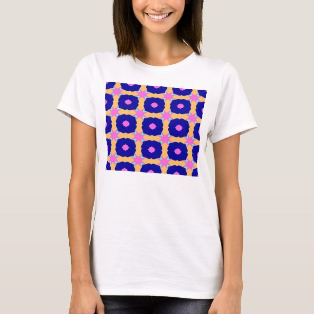 T-shirt motif bleu de cloches (Devant)