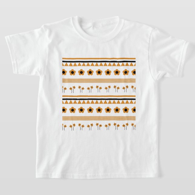 T-shirt Motif Boho triangle de bordure (Poser)