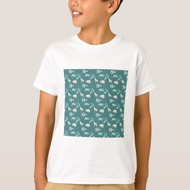 T-shirt Motif boisé faune douce (Devant)