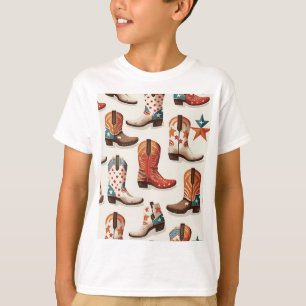 T-shirt Motif bottes Cowboy