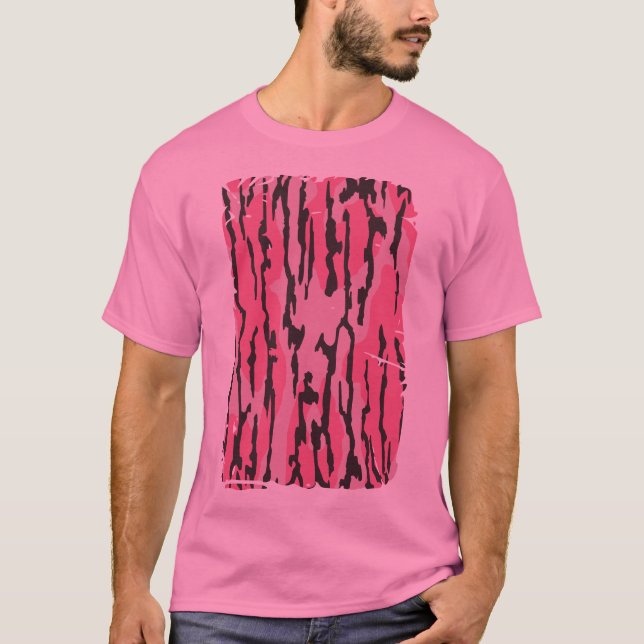 T-shirt Motif Camo Pink Bottomland (Devant)