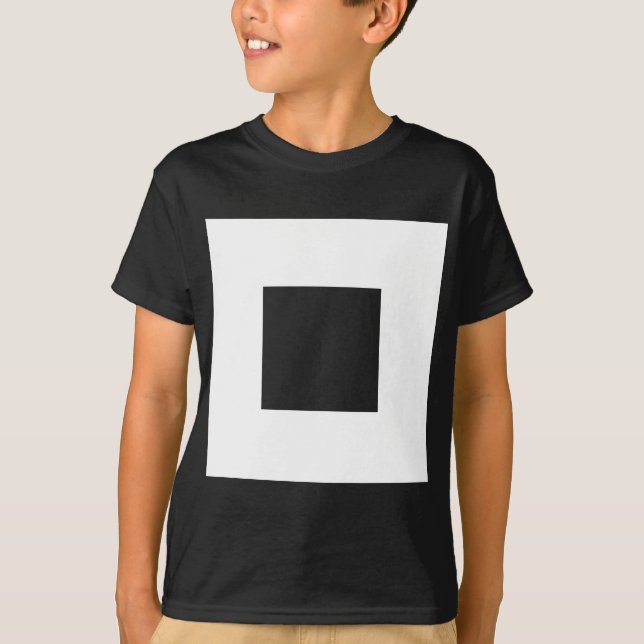 T-shirt Motif carré (Devant)