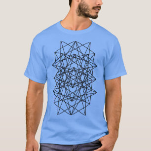 T-shirt motif carré géométrique