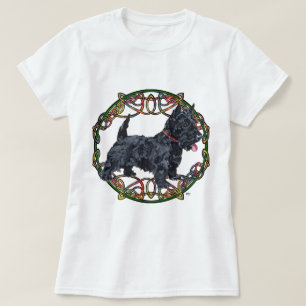 T-shirt Motif celtique pour Terrier Écossais