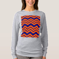 Motif chevron zigzag bleu orange