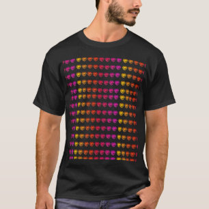 T-shirt Motif Coeur coloré - Amusant & Conception Joueuse