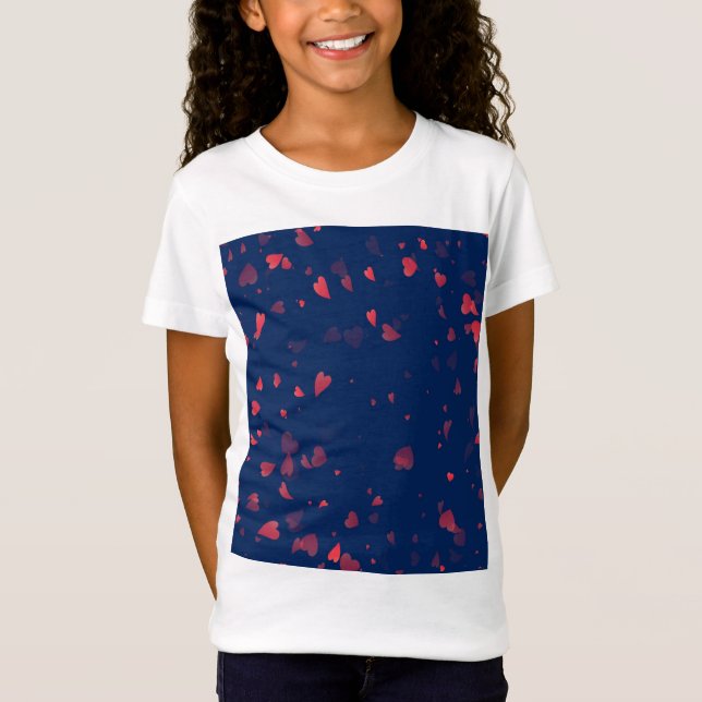 T-Shirt Motif Cœurs 40 (Devant)
