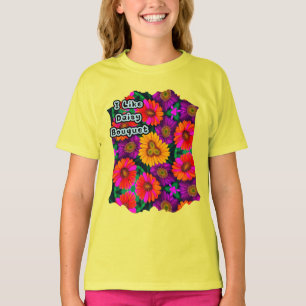 T-shirt Motif coloré Daisy Bouquet