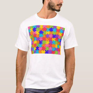 T-shirt Motif coloré de casse-tête
