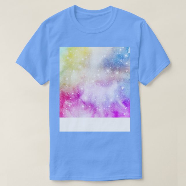 T-shirt Motif coloré Rainbow Galaxy (Design devant)