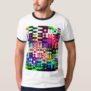 T-shirt Motif coloré rétro des années 90 Abstrait