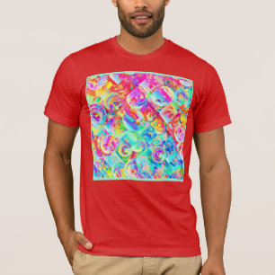 T-shirt Motif d'abstraction coloré