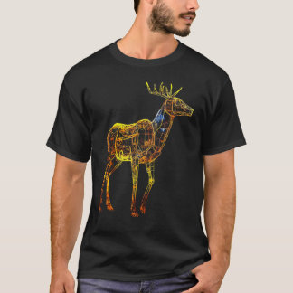 T-shirt Motif d'art cerf animal