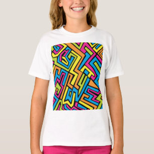 T-shirt Motif d'art coloré de Neon Street