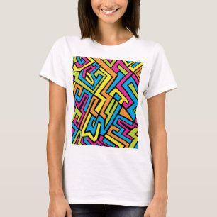 T-shirt Motif d'art coloré de Neon Street