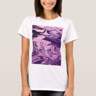 T-shirt Motif d'art de galaxie bleue