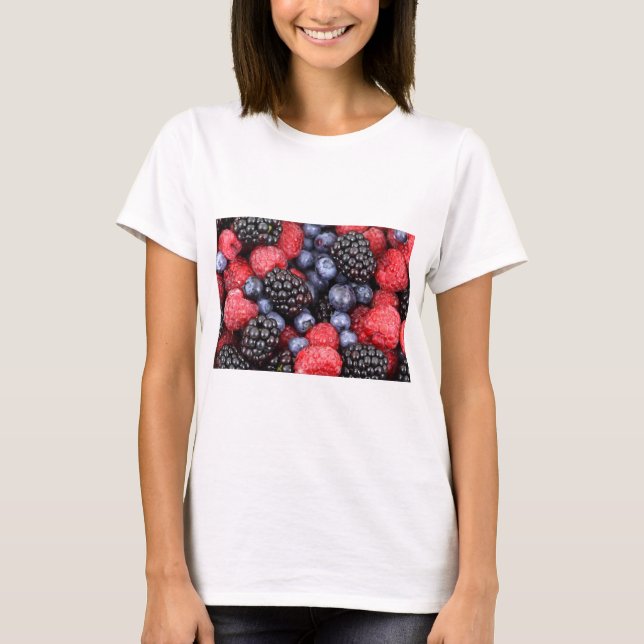 T-shirt Motif de baies de fruits alimentaires (Devant)