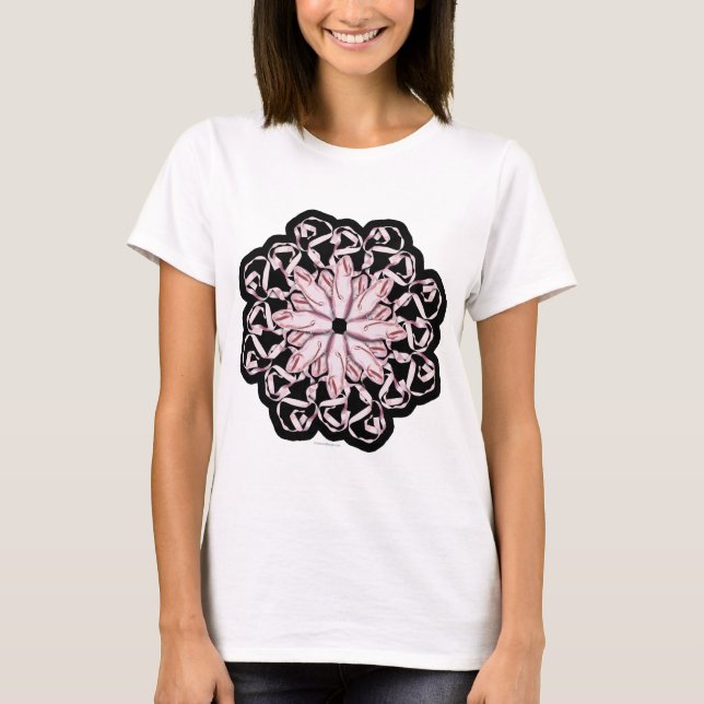 T-shirt Motif de ballet (rose) (Devant)